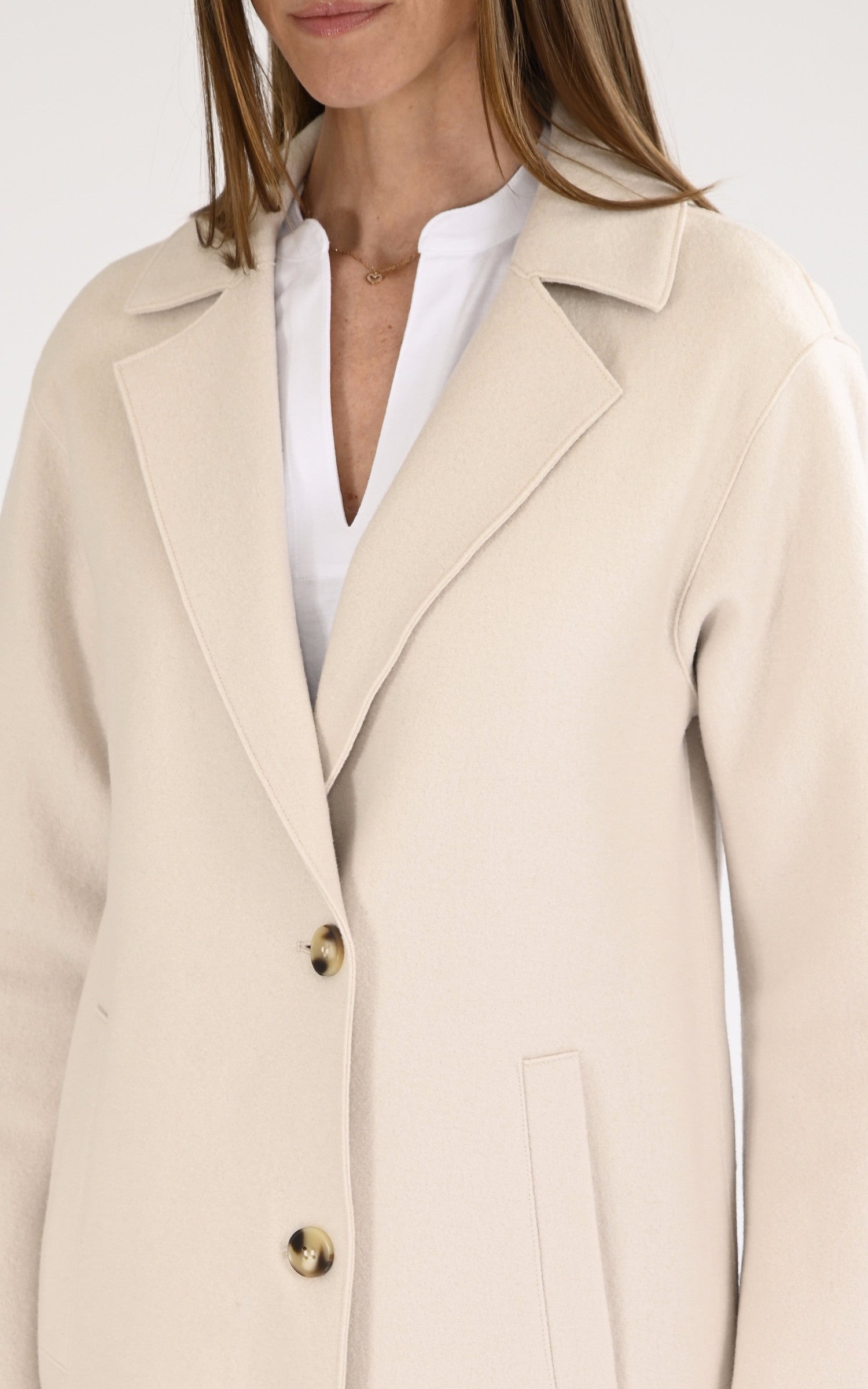A &quot;SIMONE 65064&quot; Beige Oakwood Manteau Femme details photo 4