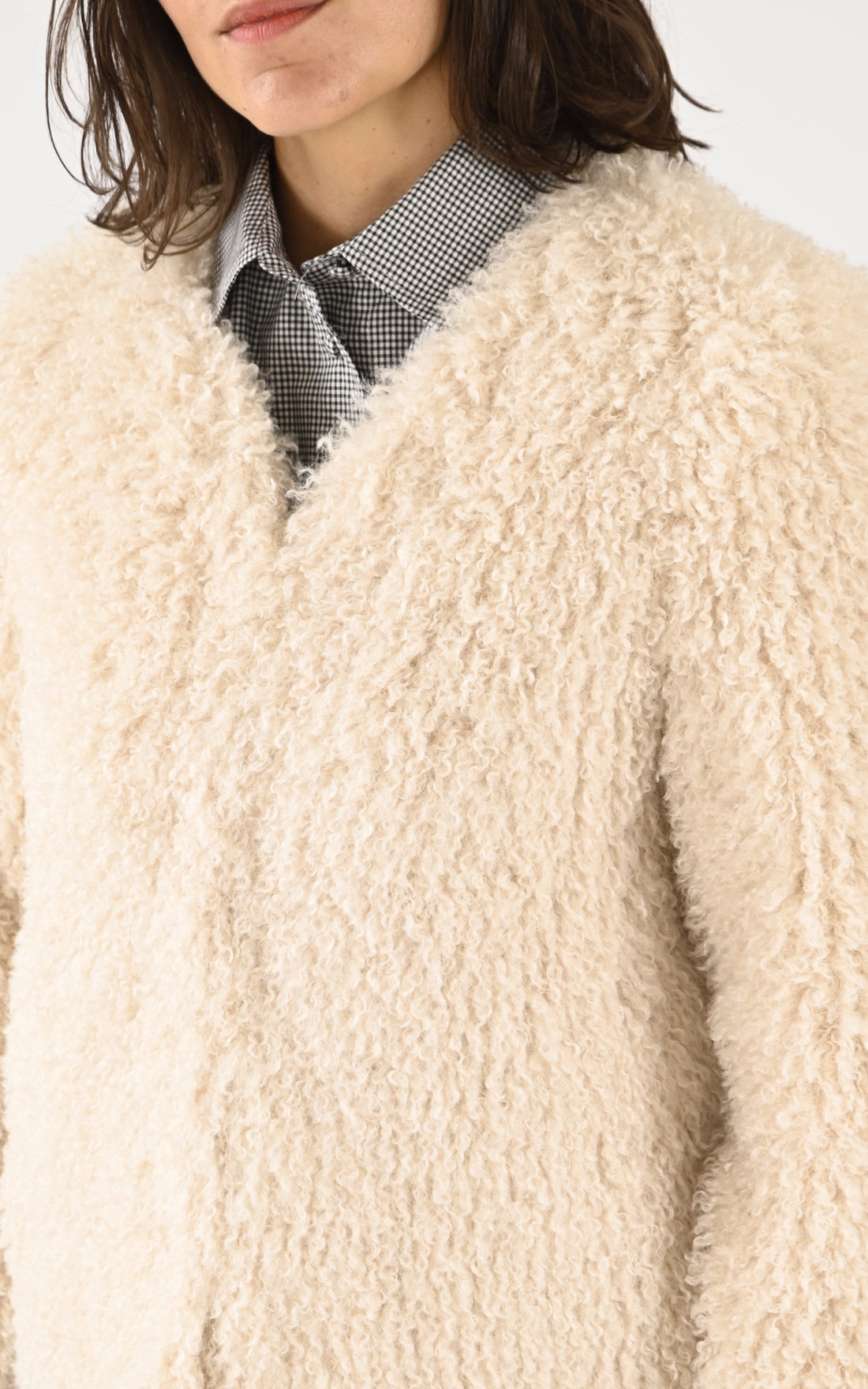 A &quot;AUDIO 64869&quot; Ecru Oakwood Veste Femme closed photo