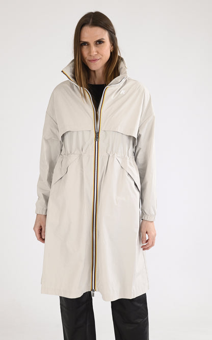 A &quot;AUBE K8132NW&quot; Beige K-Way Manteau Femme opened photo