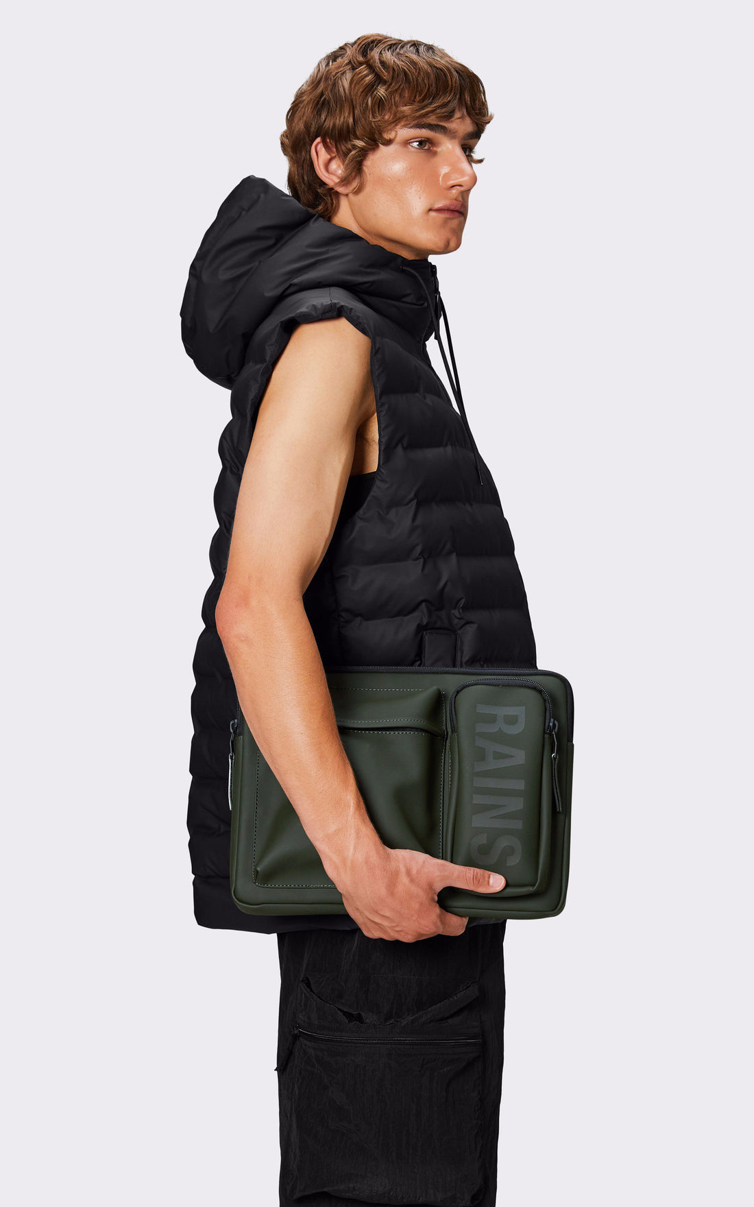 A &quot;16660 TEXEL LAPTOP 13/14&quot; Kaki Rains Pochette Mixte back photo