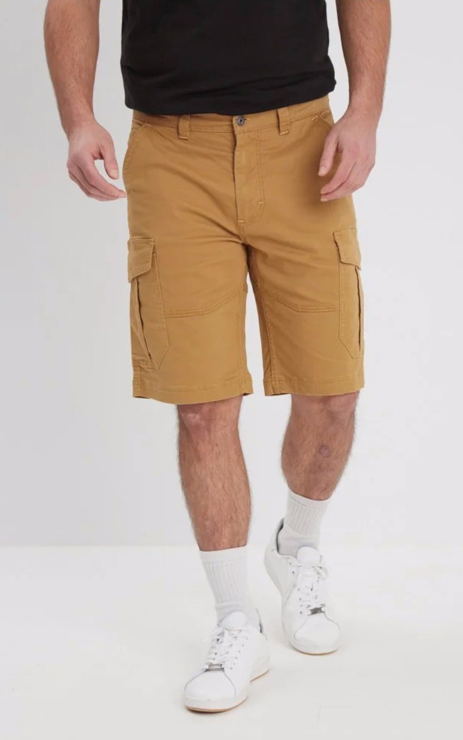 A &quot;CARGO BROKEN TWILL 102221&quot; Moutarde Daytona 73 Bermuda Homme opened photo 1