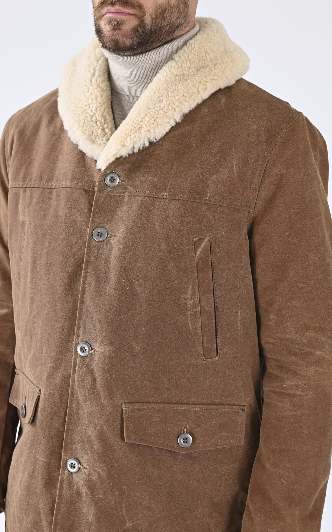 A &quot;LINCOLN 103982&quot; Camel Iron&amp;Resin Veste Homme opened photo