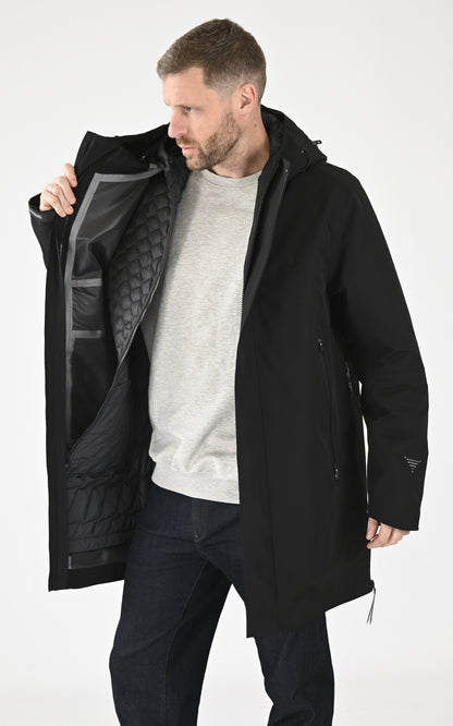 A &quot;PLANCK QM481&quot; Noir Krakatau 3/4 Parka Homme interior photo