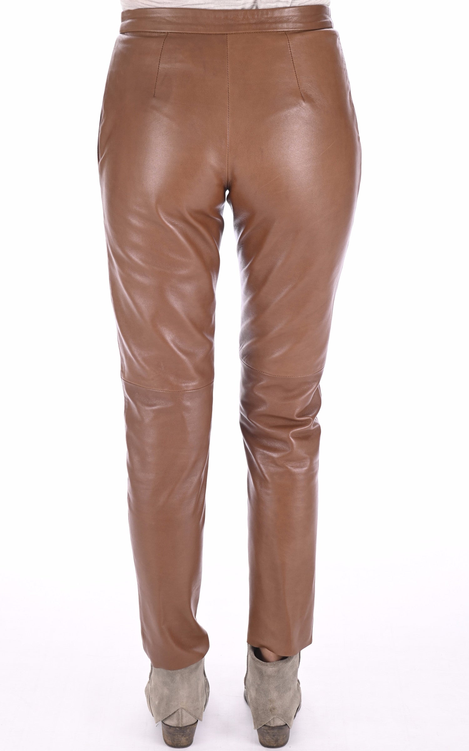A &quot;INES&quot; Caramel La Canadienne Pantalon Femme back photo 3
