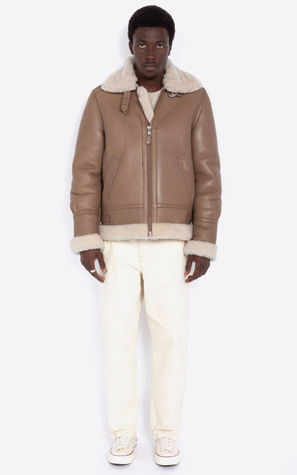 A &quot;LC1259&quot; Beige Schott Bombardier Homme closed photo