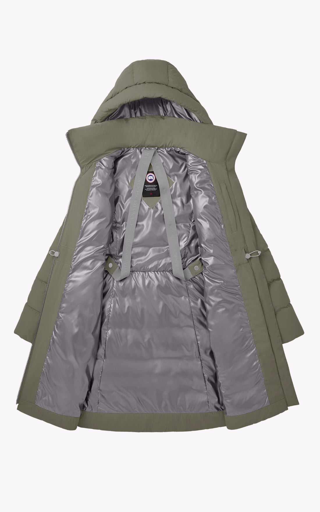 A &quot;AURORA PARKA 3901W&quot; Kaki Canada Goose 3/4 Doudoune Femme opened photo