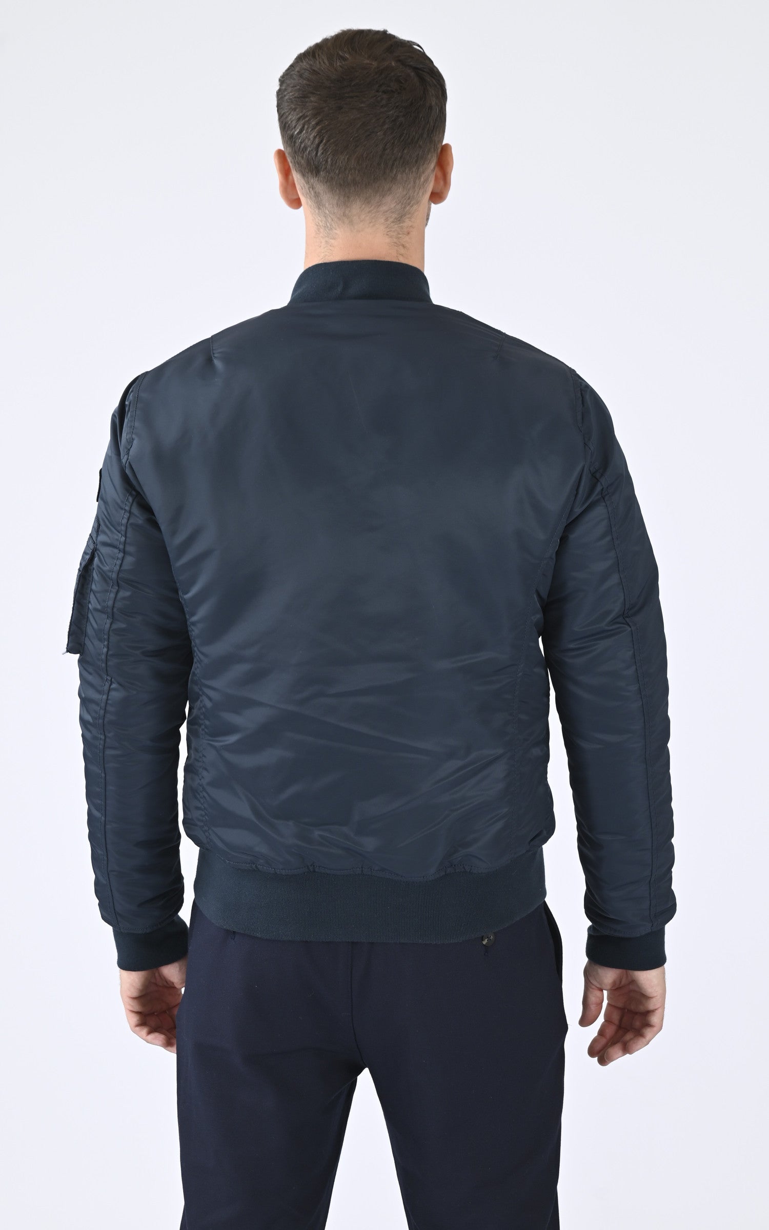 A &quot;AIRFORCE RS&quot; Marine Schott Blouson Homme back photo 4