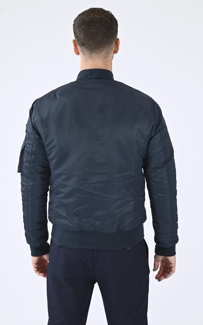 A &quot;AIRFORCE RS&quot; Marine Schott Blouson Homme back photo