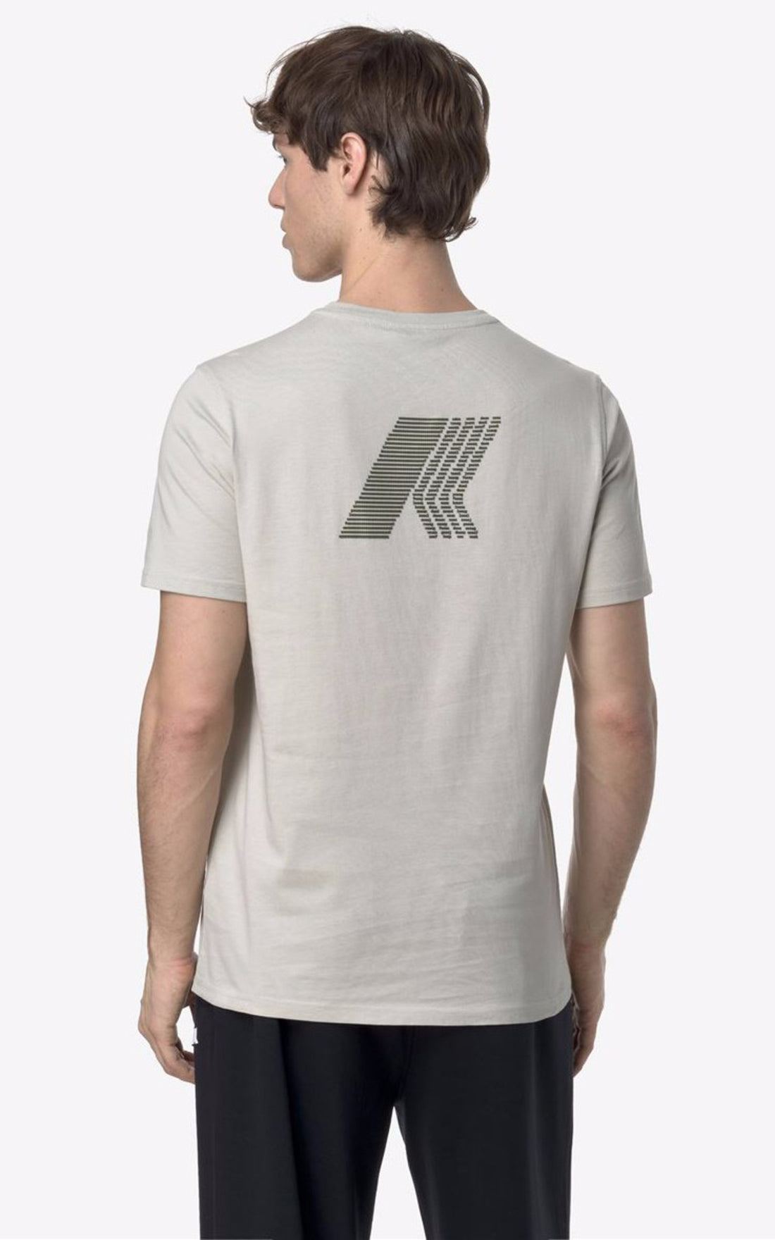A &quot;ODOM ASCII K3138LW&quot; Beige K-Way T-shirt Homme opened photo