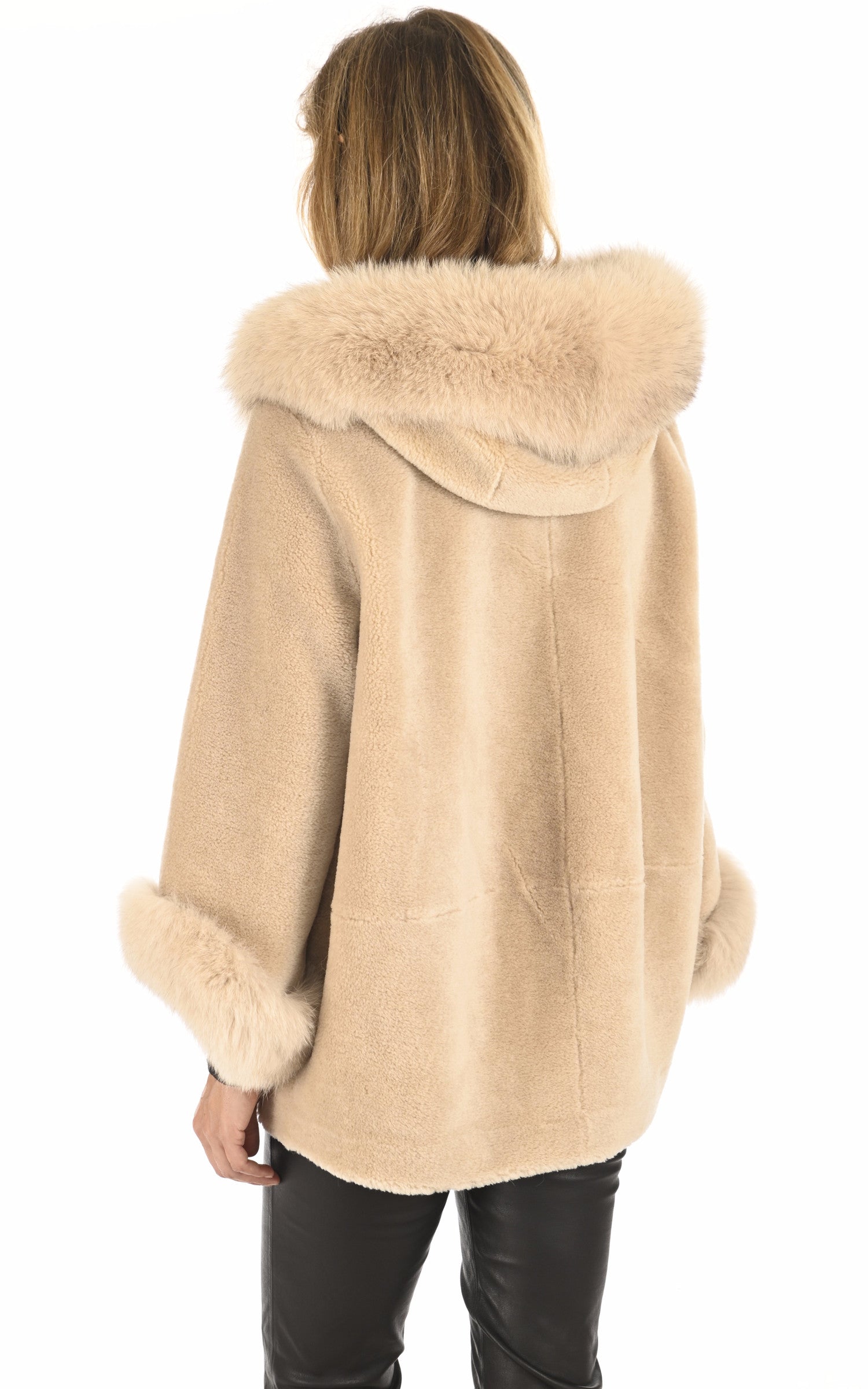 A &quot;FRANCIANE&quot; Beige Levinsky Veste Femme back photo