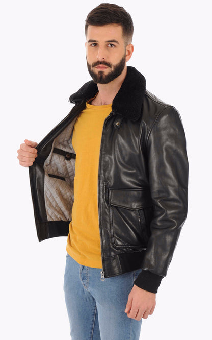 A &quot;PILOT&quot; Noir La Canadienne Pilote Homme closed photo