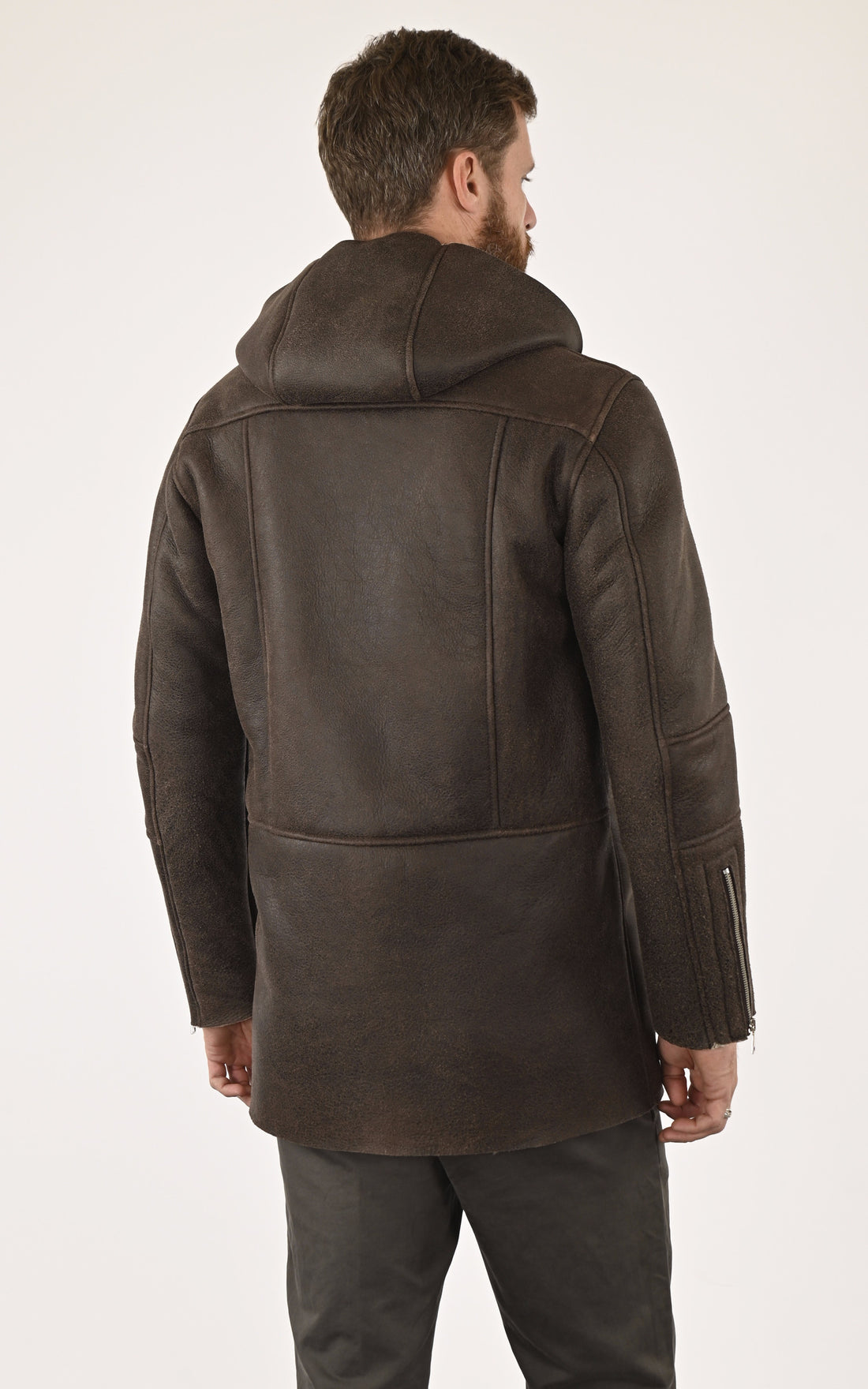 A &quot;DF795&quot; Marron La Canadienne 3/4 Homme opened photo