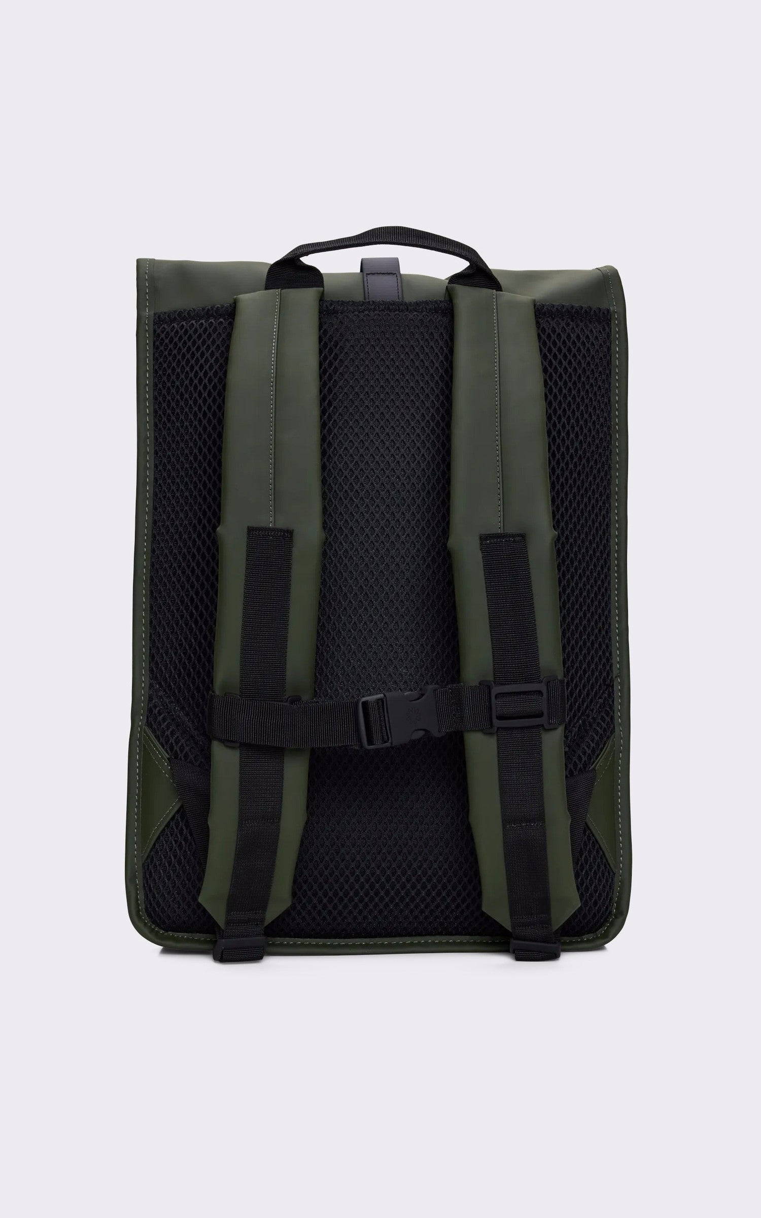 A &quot;13320 ROLLTOP RUCKSACK&quot; Kaki Rains Sac Mixte back photo 3