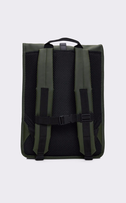 A &quot;13320 ROLLTOP RUCKSACK&quot; Kaki Rains Sac Mixte back photo