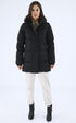 A "PHENIX 3 F" Noir Pyrenex 3/4 Doudoune Femme opened photo