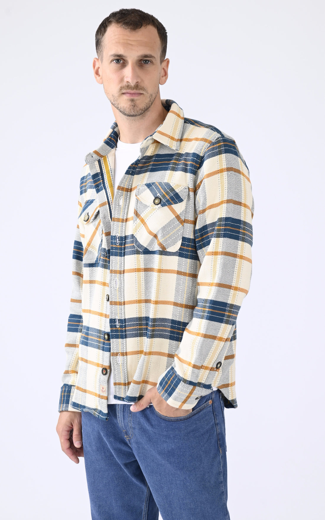A &quot;TURLOCK 103643&quot; Bleu Iron&amp;Resin Chemise Homme opened photo