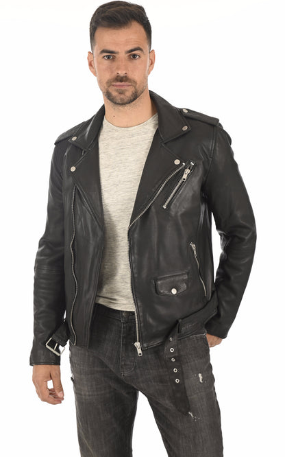 A &quot;ROCKER&quot; Noir Serge Pariente Perfecto Homme opened photo