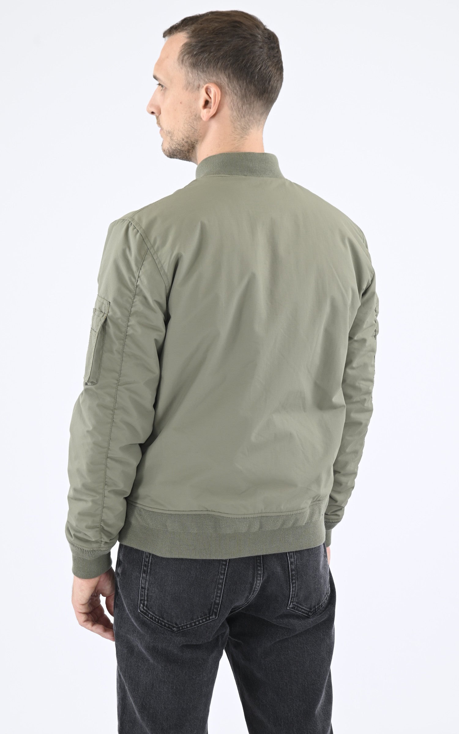 A &quot;AIRKRAFT&quot; Kaki Schott Blouson Homme back photo
