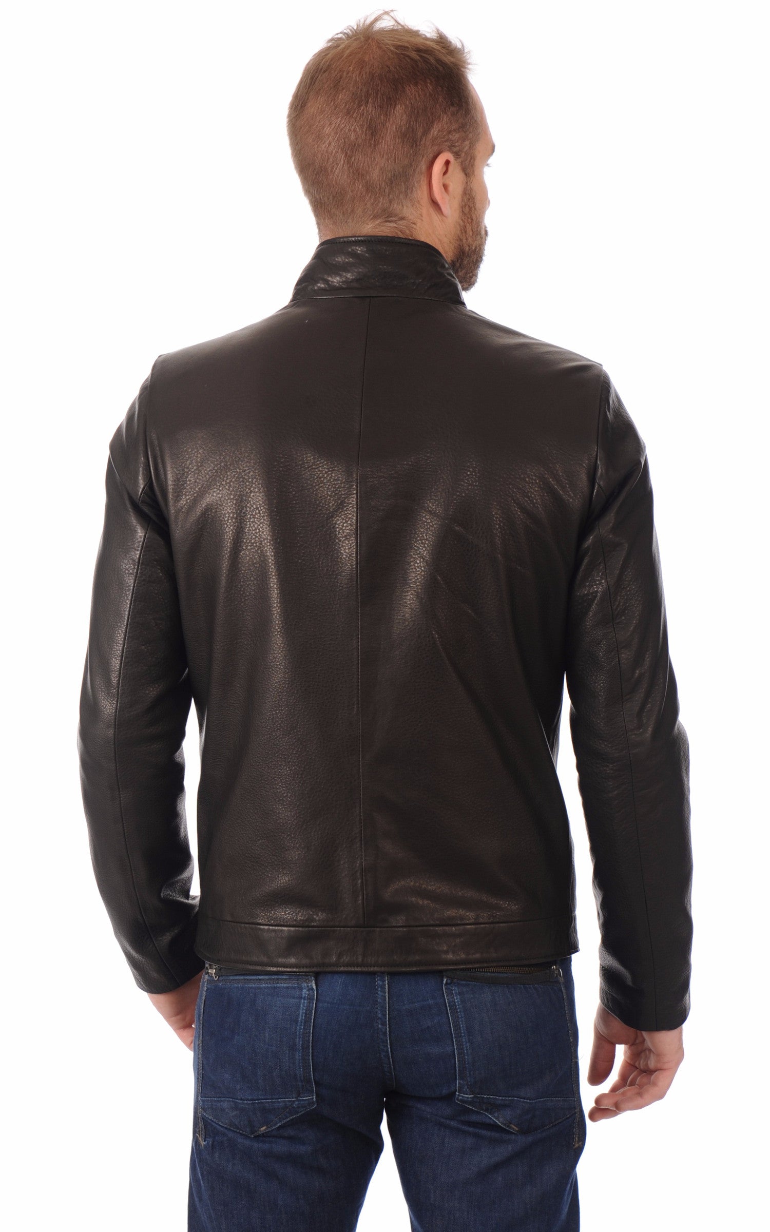 A &quot;TRENDY&quot; Noir La Canadienne Blouson Homme back photo