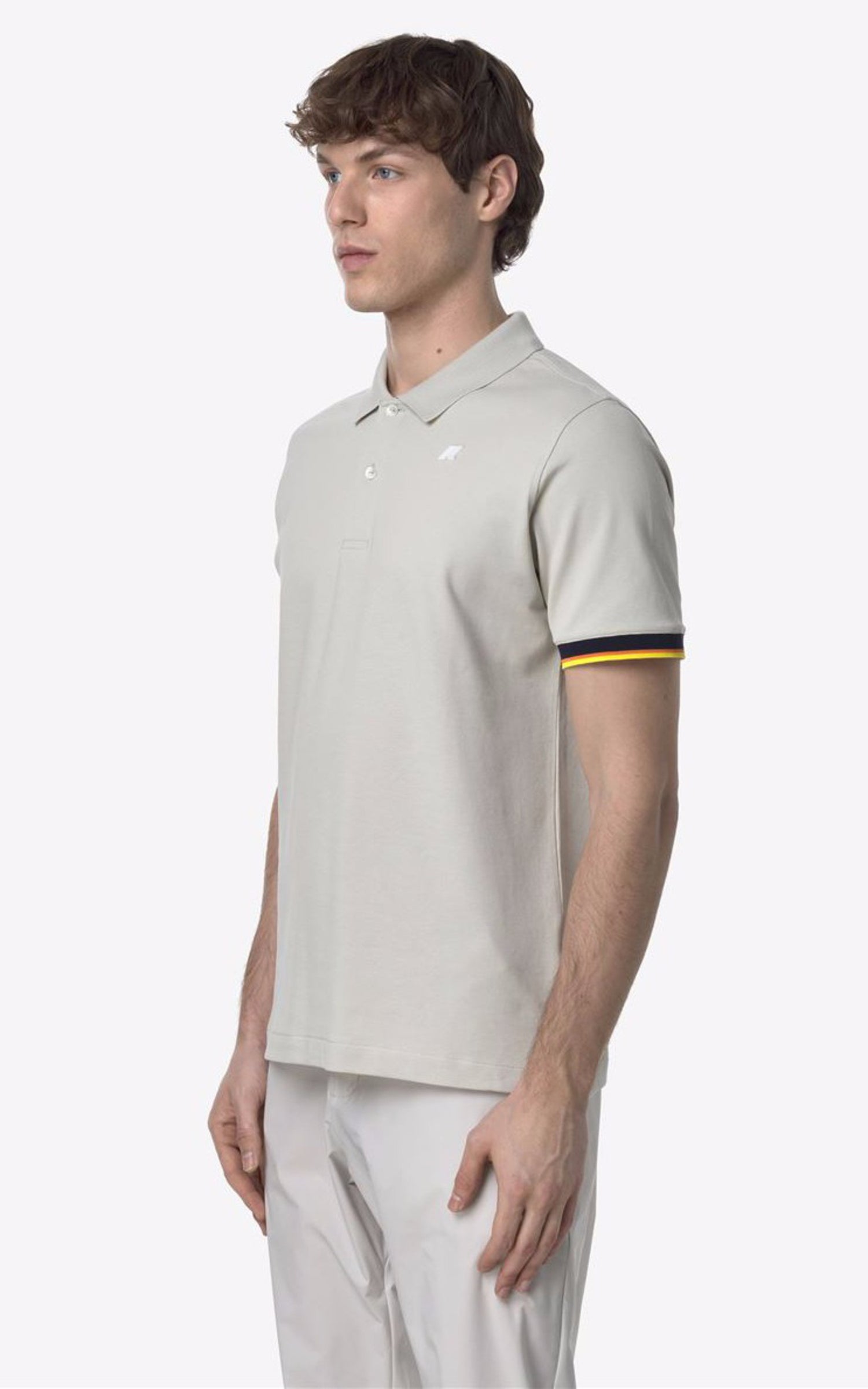 A &quot;VINCENT K1125BW&quot; Beige K-Way Polo Homme closed photo 2