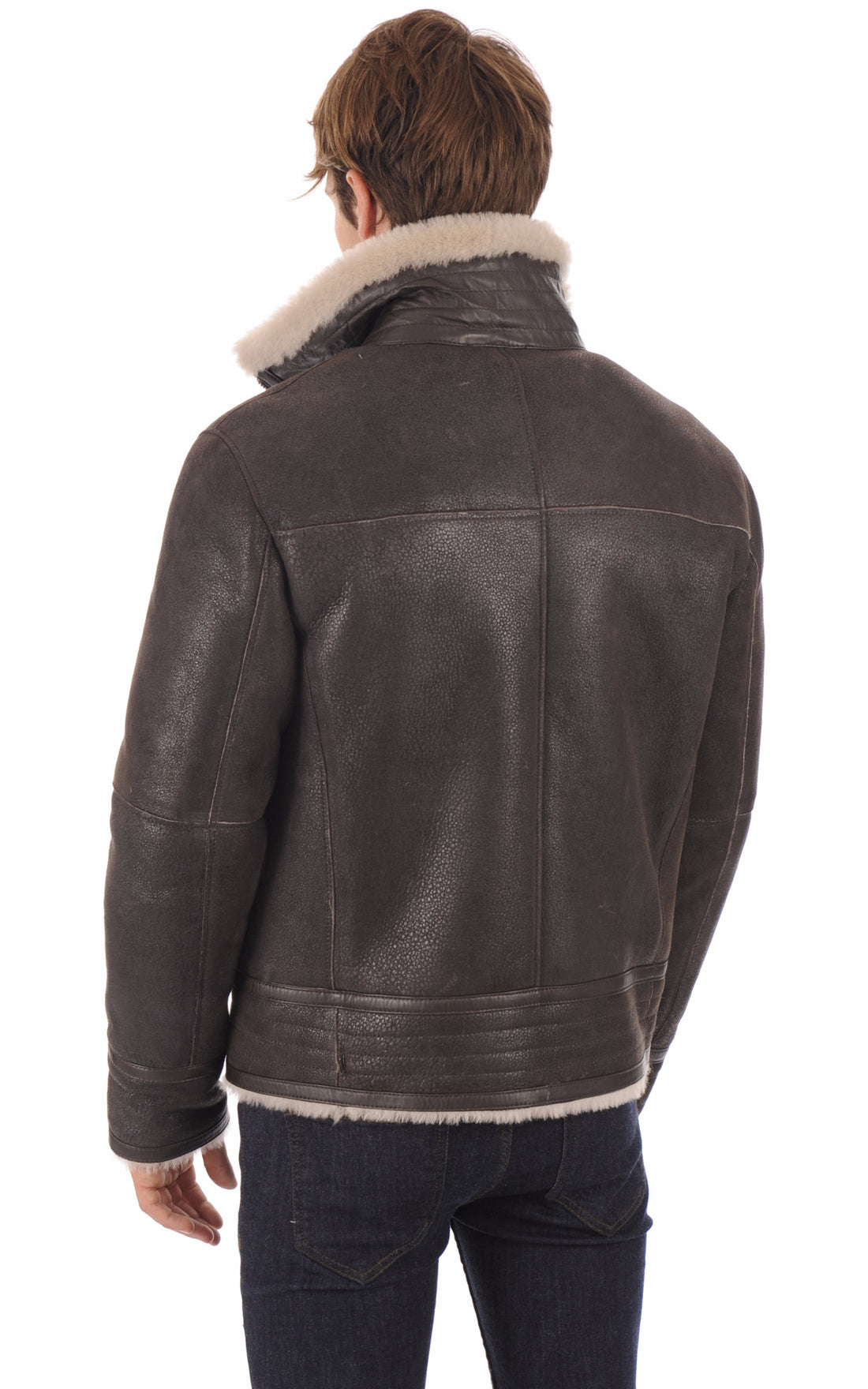 A &quot;007&quot; Marron La Canadienne Bombardier Homme opened photo