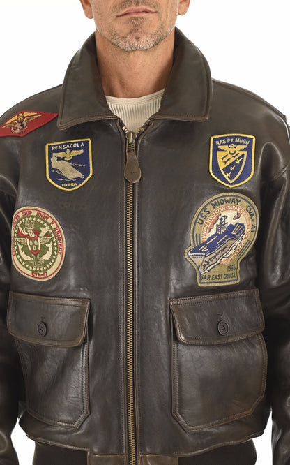 A &quot;G1TG&quot; Marron Schott Pilote Homme details photo