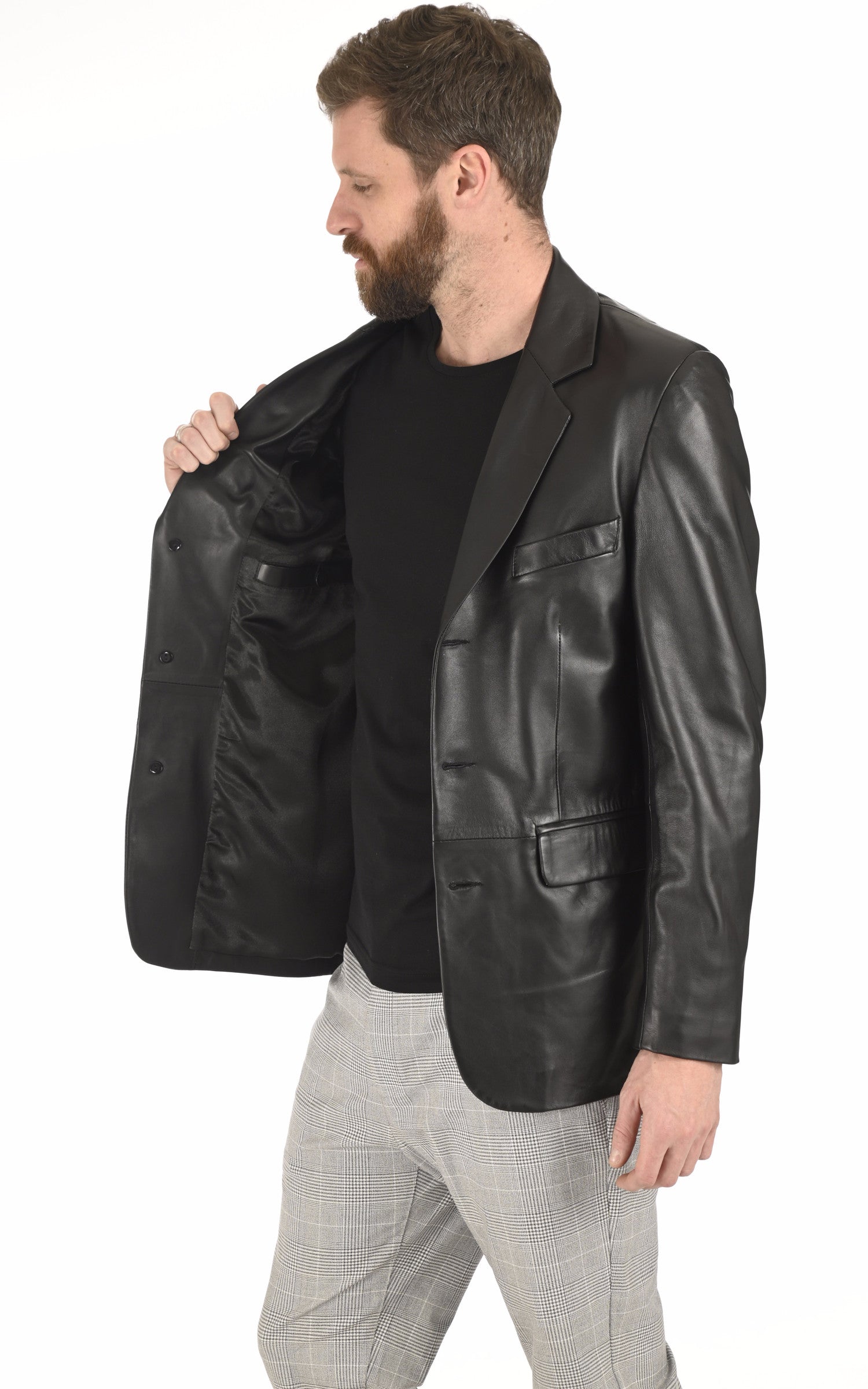 A &quot;ALLURE&quot; Noir La Canadienne Blazer Homme interior photo 2
