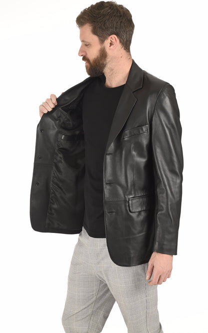 A &quot;ALLURE&quot; Noir La Canadienne Blazer Homme interior photo