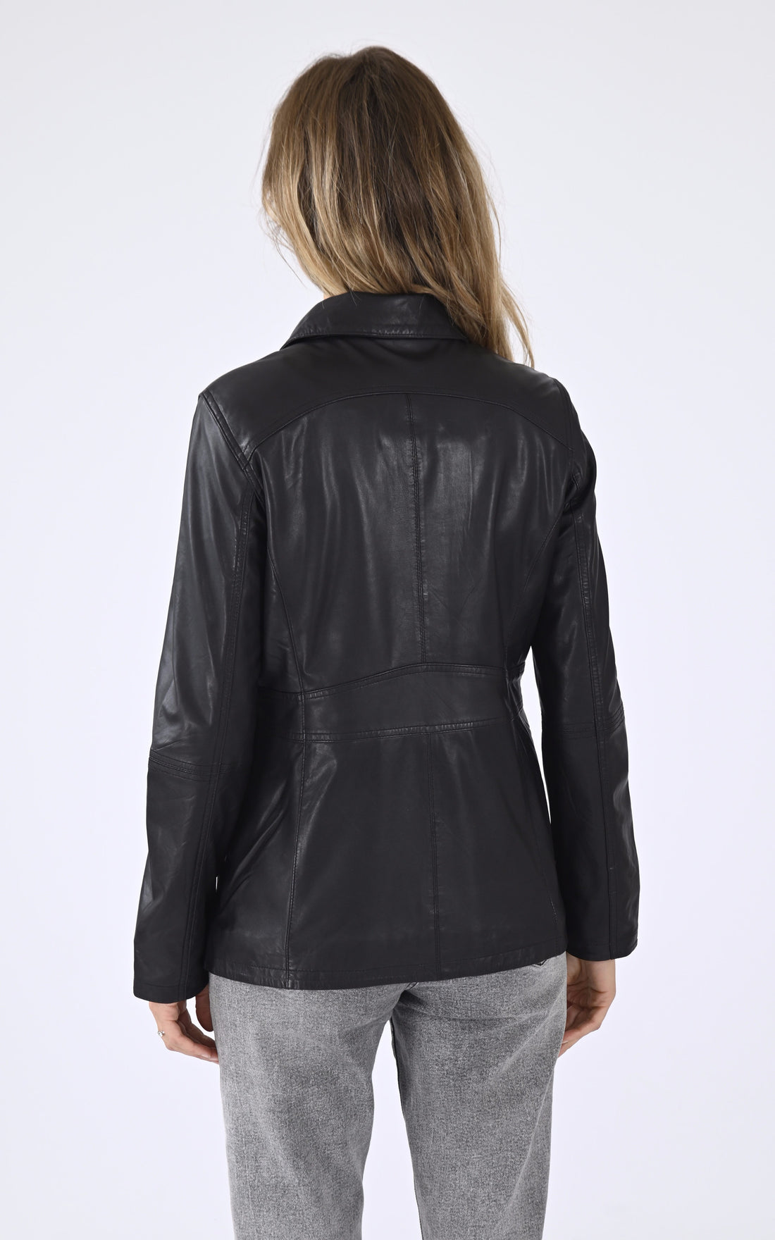 A &quot;ZURICH-3&quot; Noir La Canadienne Veste Femme opened photo