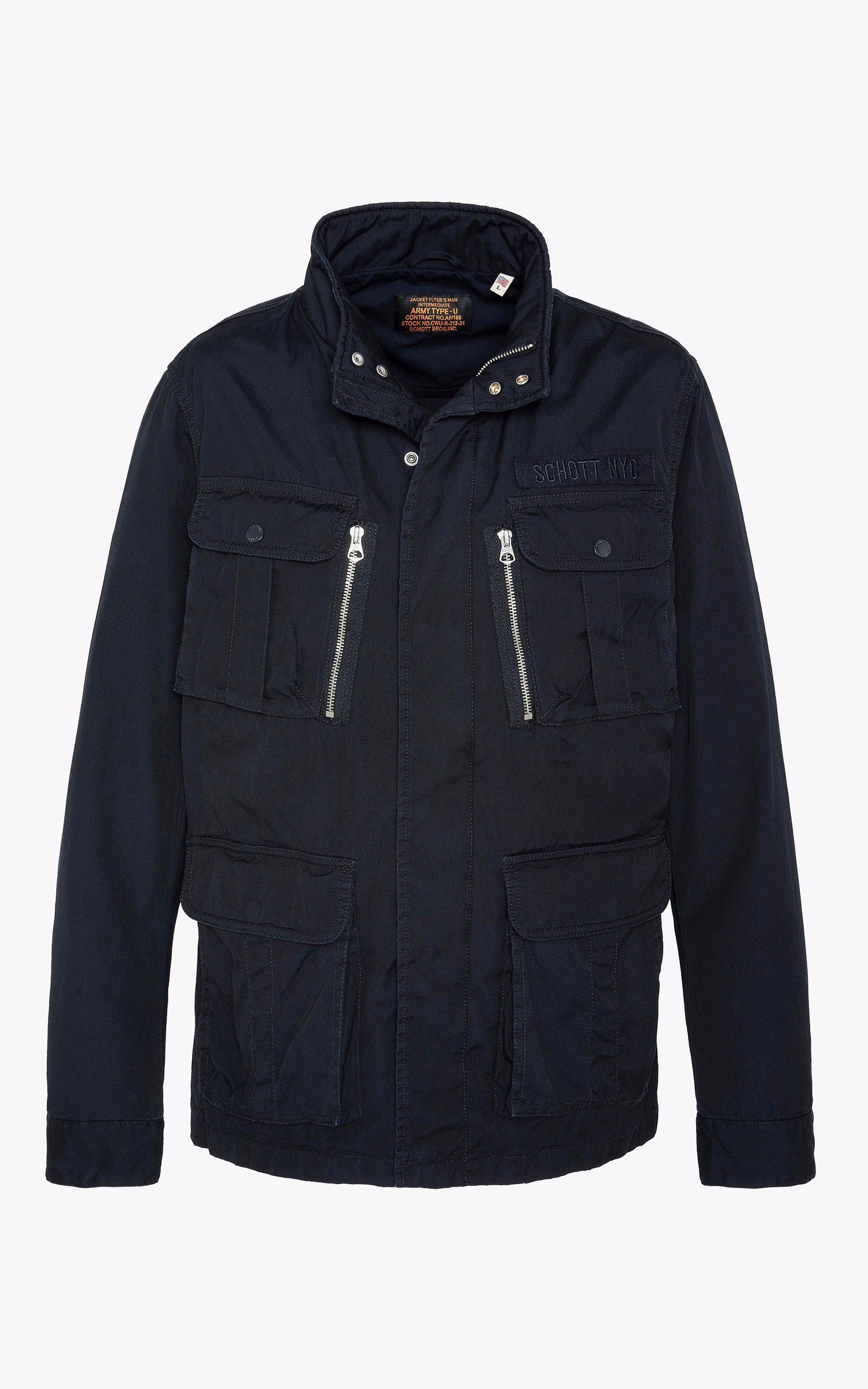 A &quot;M1941X&quot; Navy Schott Veste Homme interior photo