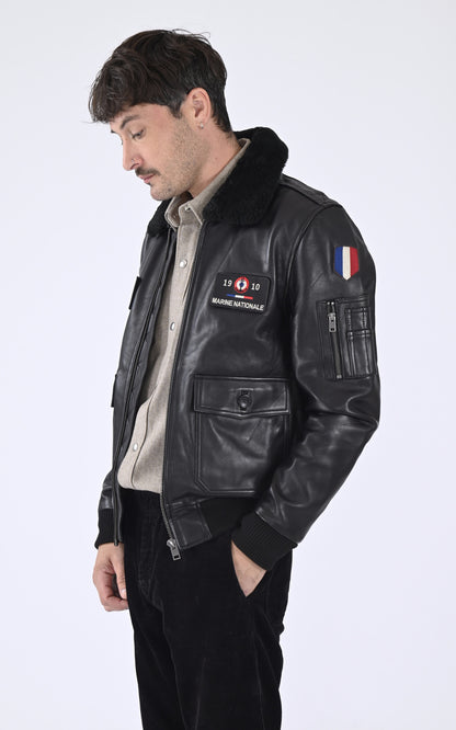 A &quot;anm 102493&quot; Noir Marine Nationale Pilote Mixte opened photo