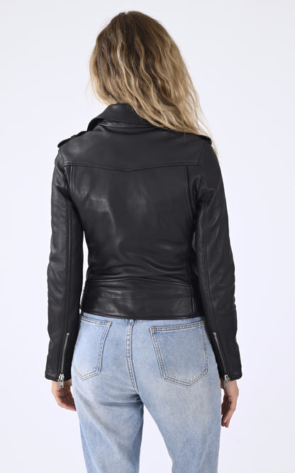 A &quot;LIV&quot; Noir Serge Pariente Blouson Femme back photo