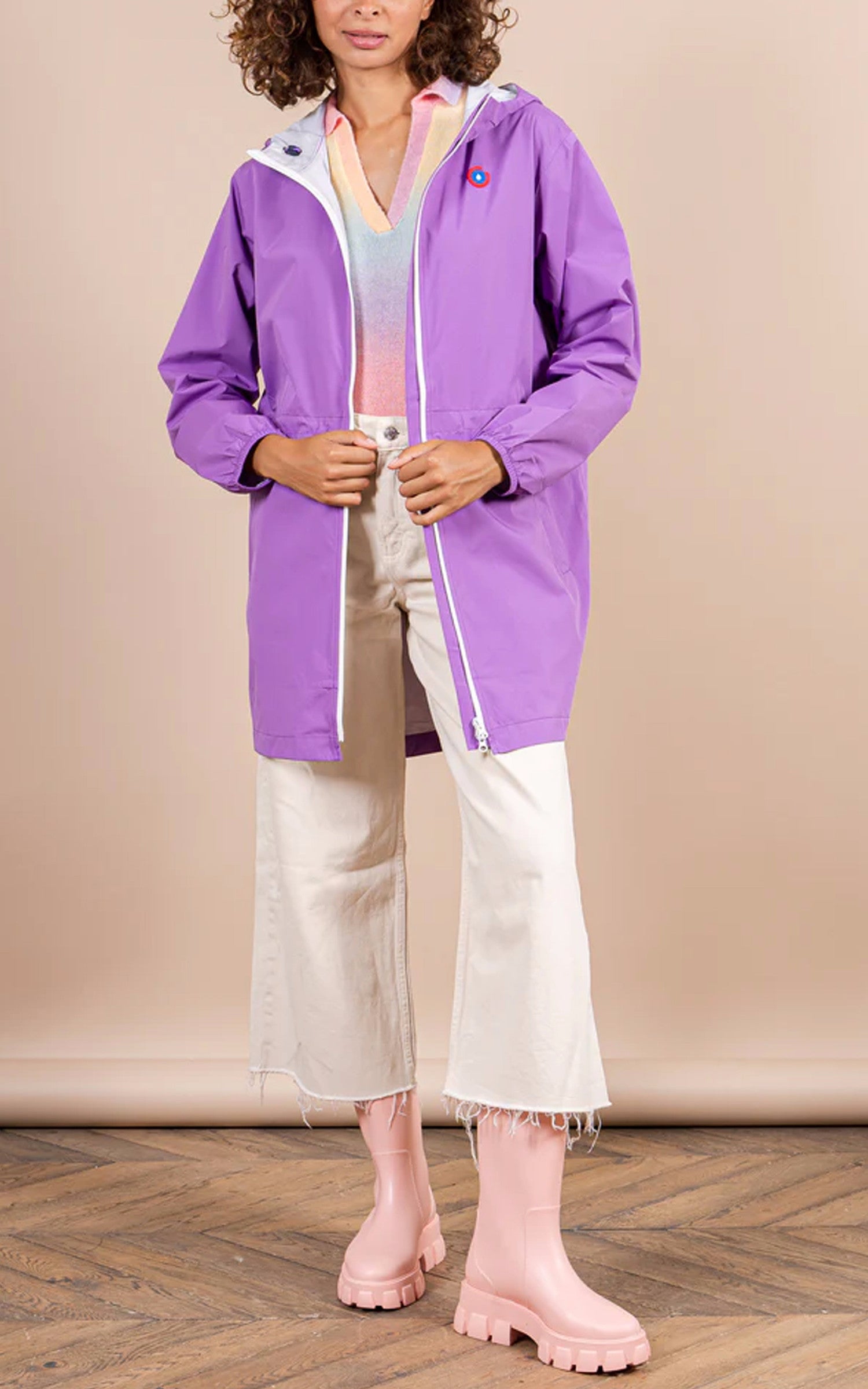 A &quot;AMELOT 20300&quot; Lavande Flotte Veste Mixte closed photo