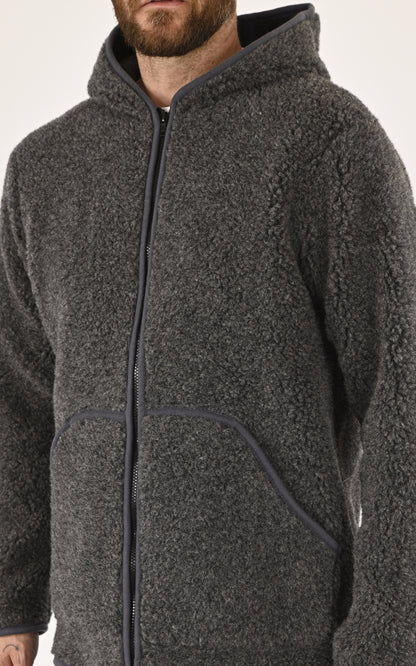 A &quot;WOO&quot; Gris La Canadienne Veste Homme details photo