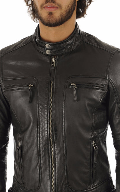 A &quot;CASEY 60901&quot; Noir Oakwood Blouson Homme details photo