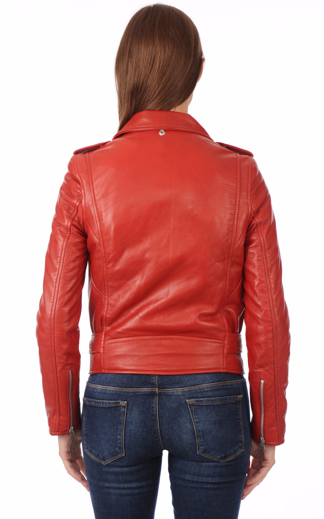 A &quot;LCW8600&quot; Rouge Schott Blouson Femme opened photo