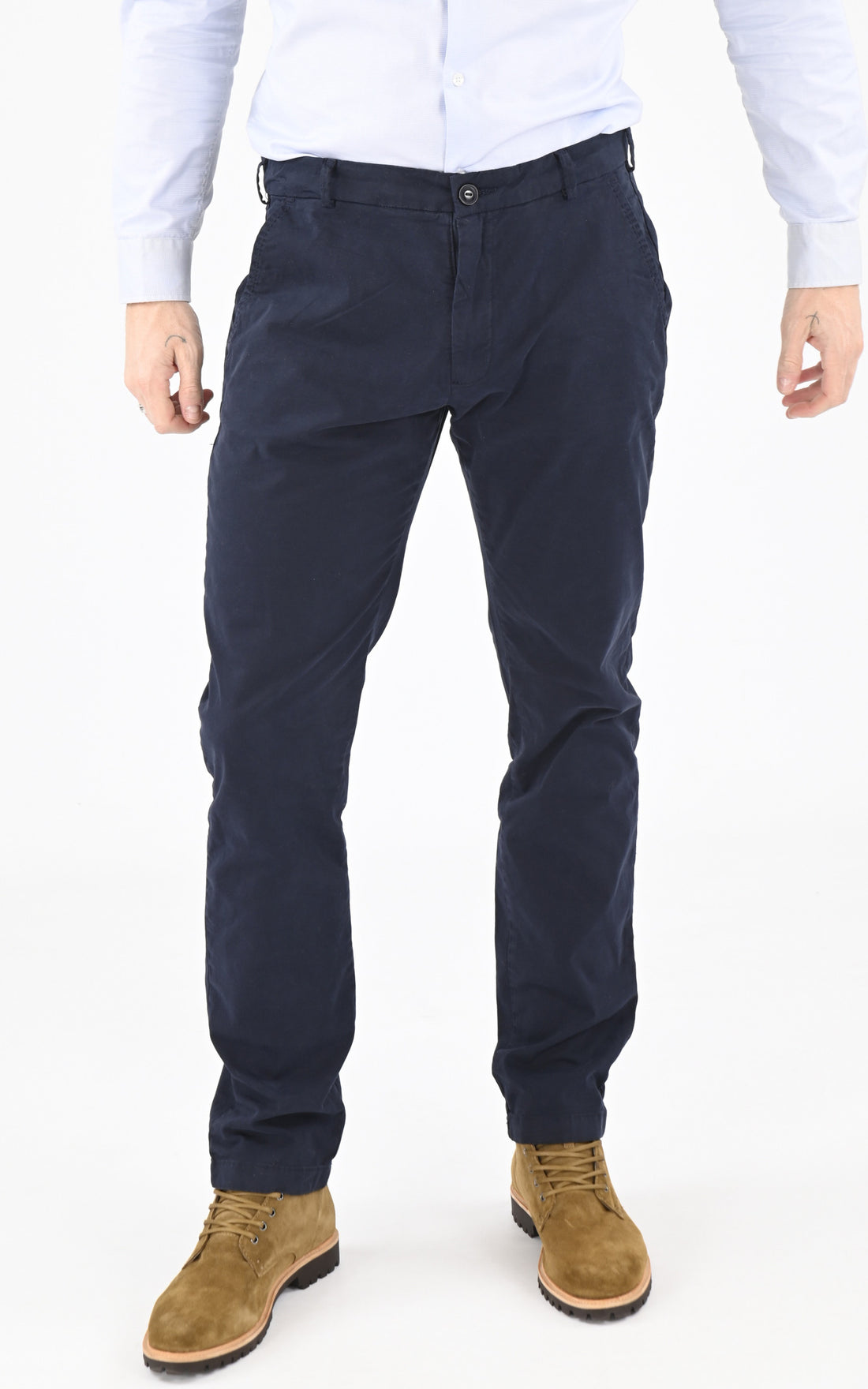 A &quot;TRJO70&quot; Bleu Schott Pantalon Homme opened photo