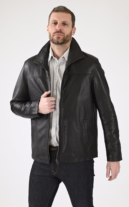 A &quot;COOPER&quot; Noir La Canadienne Blouson Homme opened photo