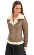 A "NATY" Beige La Canadienne Bombardier Femme closed photo