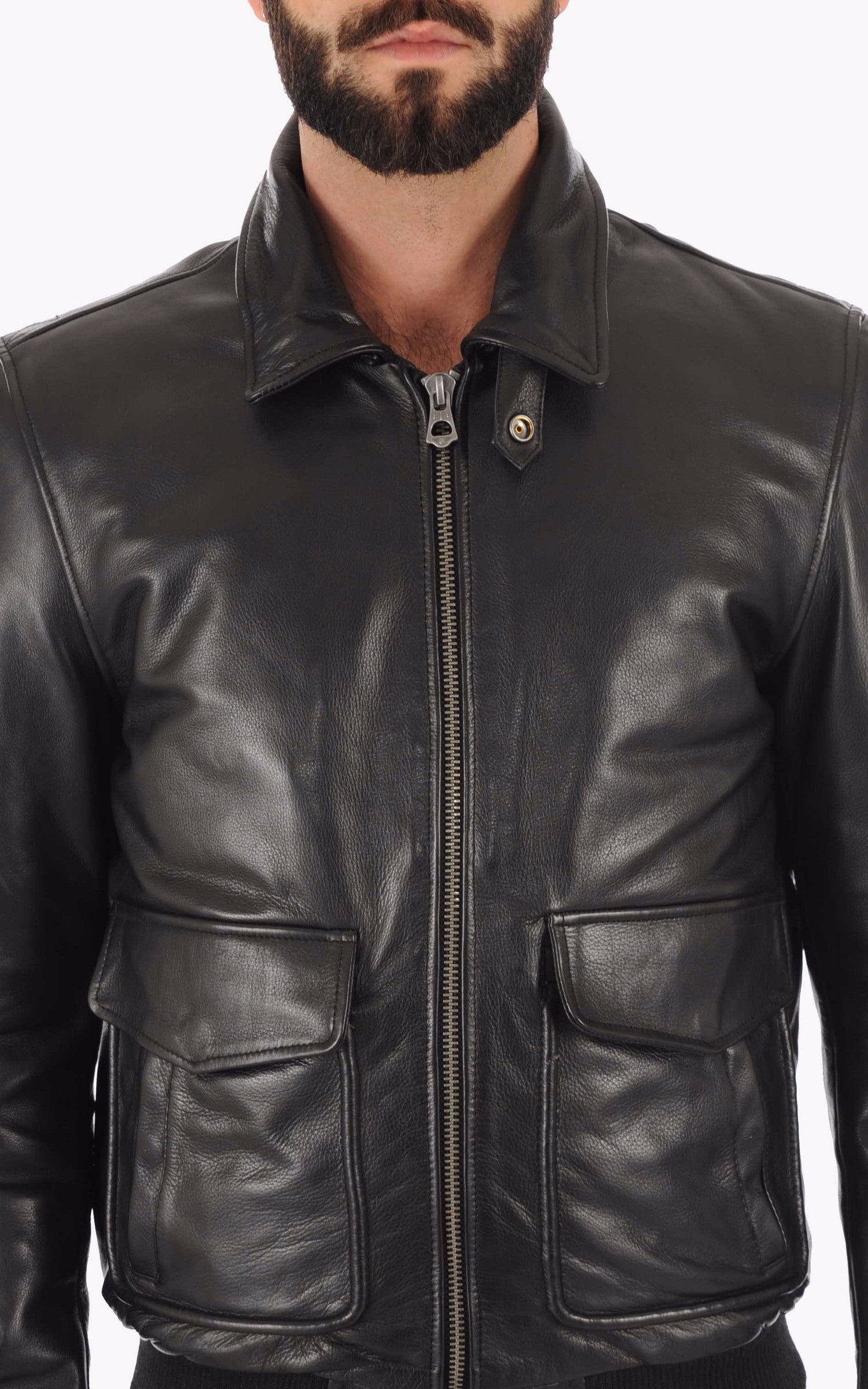 A &quot;PILOT&quot; Noir La Canadienne Pilote Homme back photo