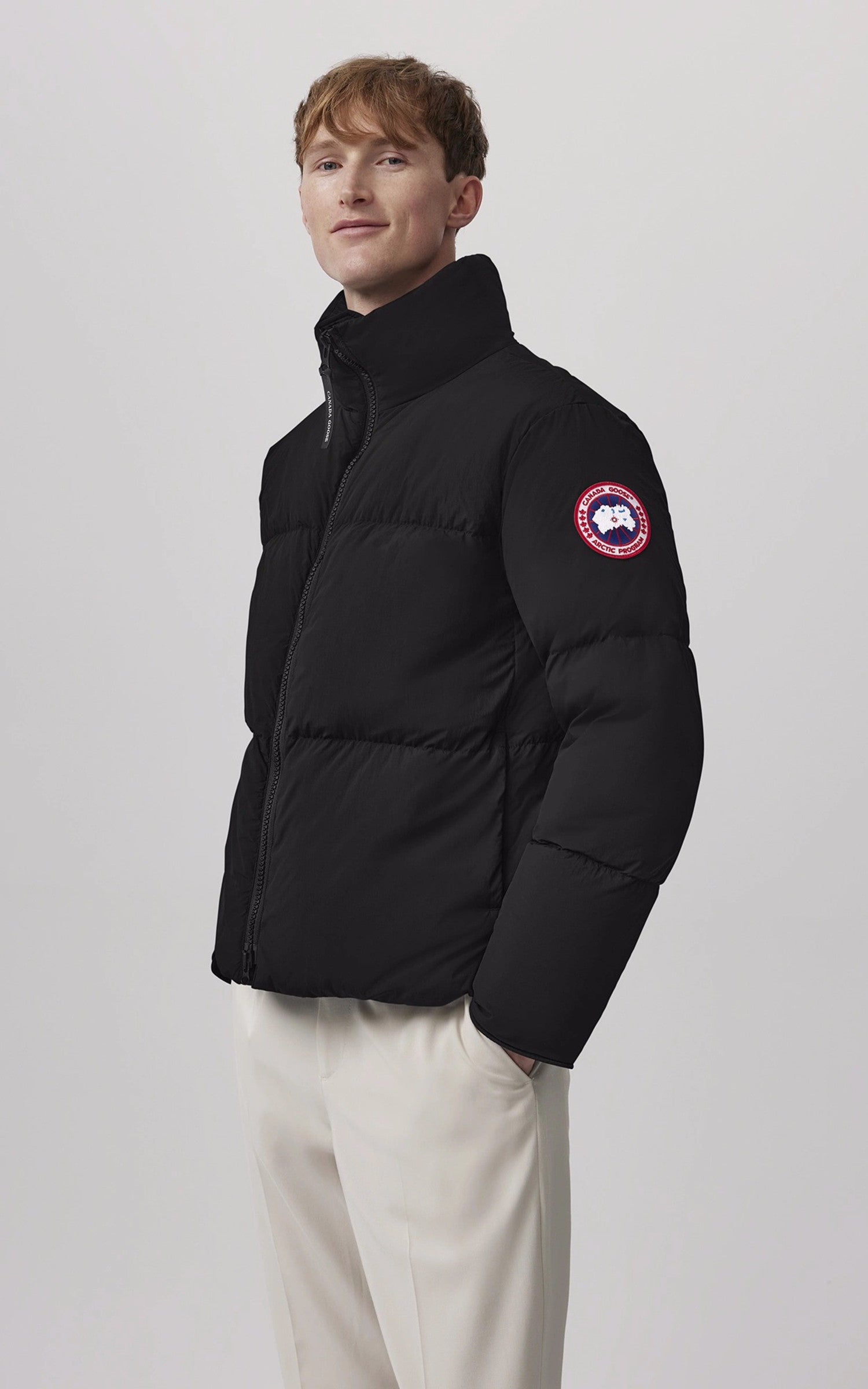 A &quot;LAWRENCE PUFFER 2802M&quot; Noir Canada Goose Ves Doudoune Homme opened photo