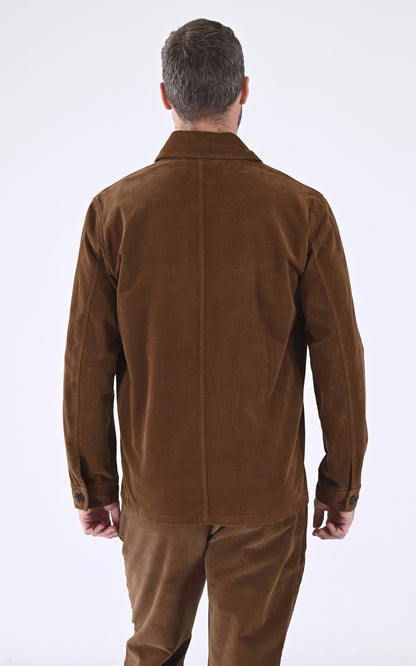 A &quot;VESTE PEINTRE V003TI120&quot; Marron Maison Standards Veste Homme back photo