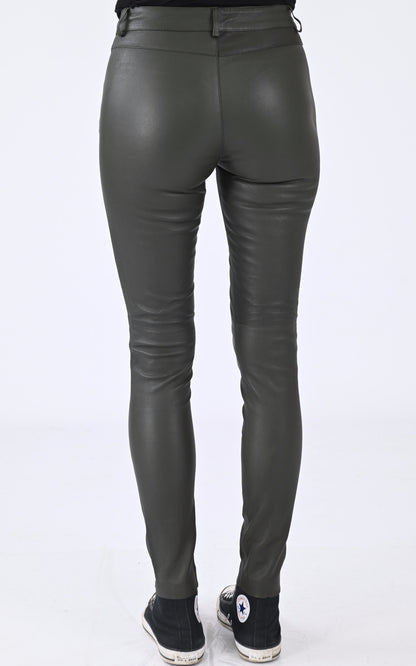 A &quot;DINA 100888&quot; Kaki Rose Garden Pantalon Femme back photo