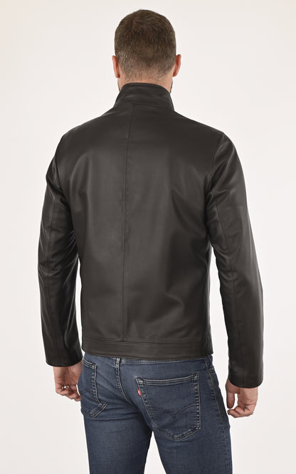 A &quot;TRENDY&quot; Marron La Canadienne Blouson Homme back photo