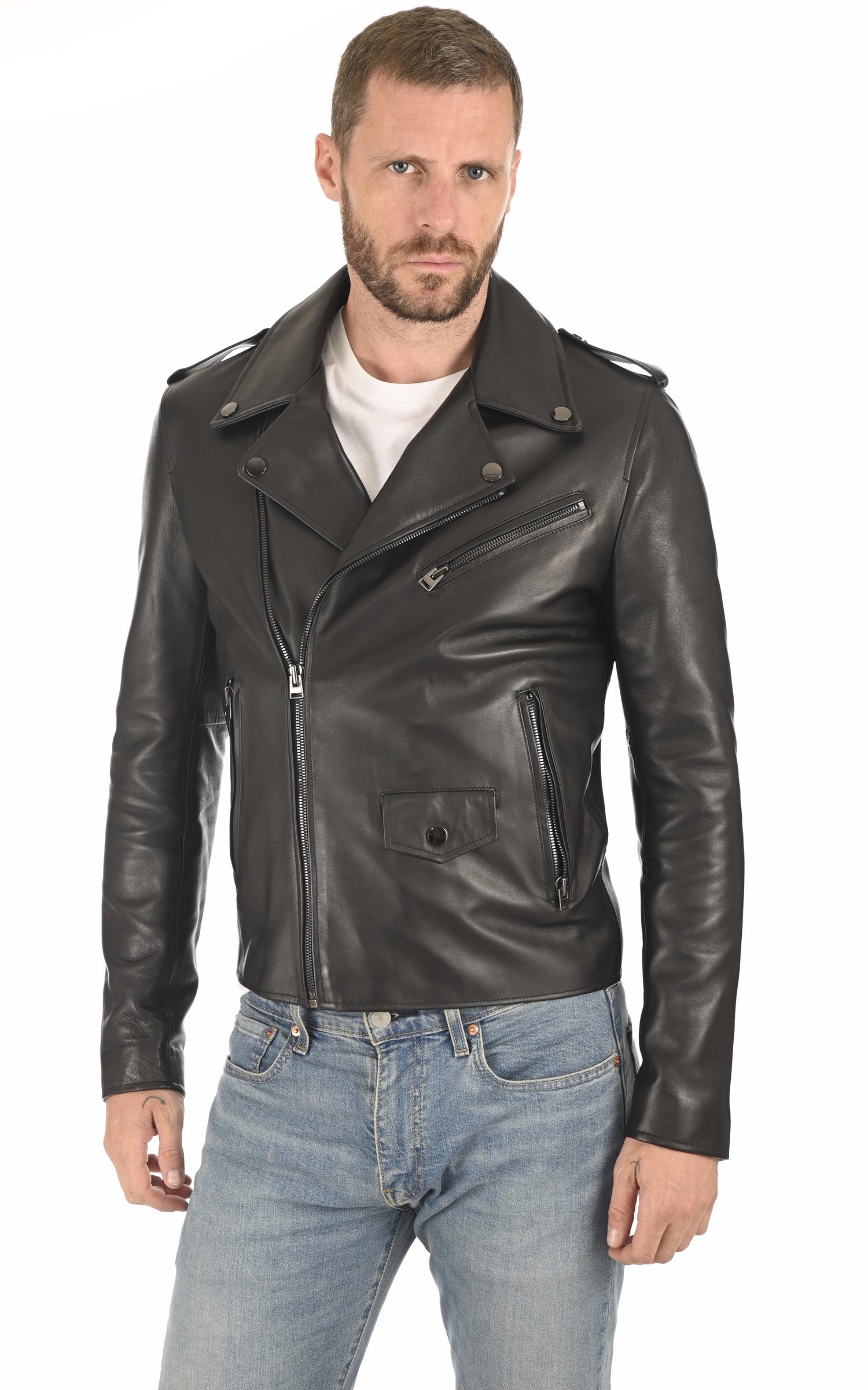 A &quot;SCARO FF&quot; Noir La Canadienne Perfecto Homme closed photo 2