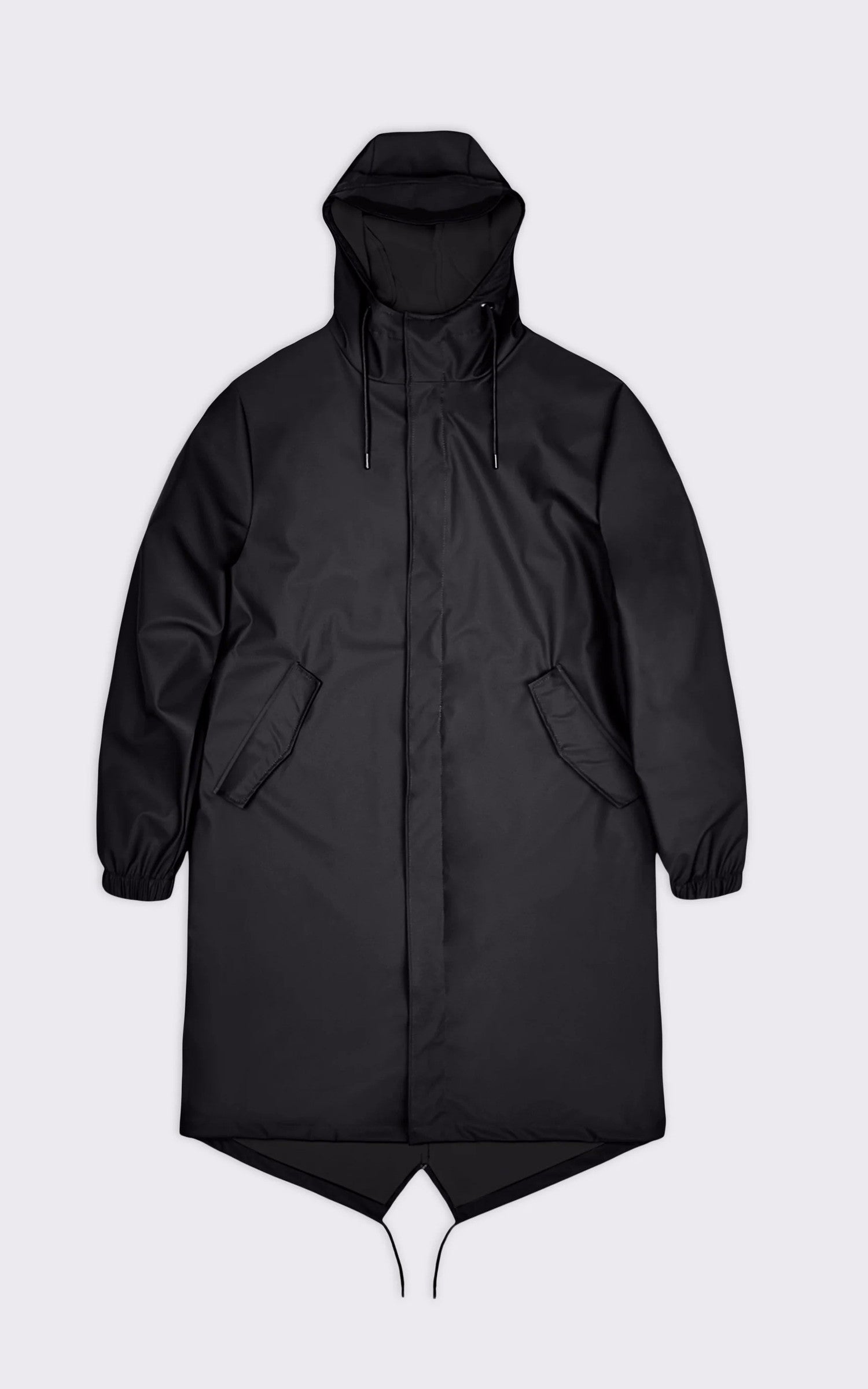 A &quot;18140 FISHTAIL PARKA&quot; Noir Rains 7/8 Mixte details photo 5