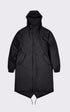 A "18140 FISHTAIL PARKA" Noir Rains 7/8 Mixte details photo