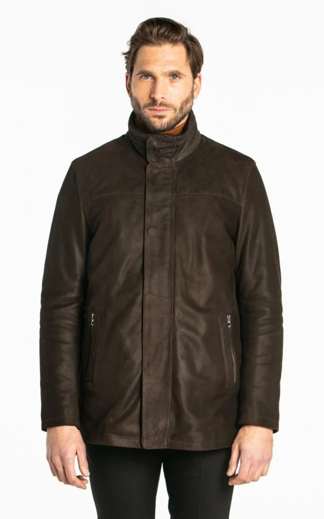 A &quot;BALZAC 100668&quot; Marron Daytona 73 Veste Homme opened photo
