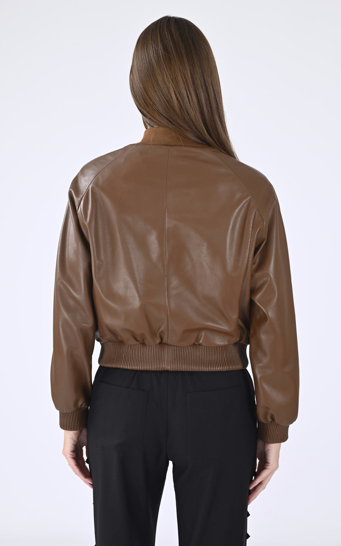 A &quot;GAIA&quot; Cognac Serge Pariente Blouson Femme opened photo