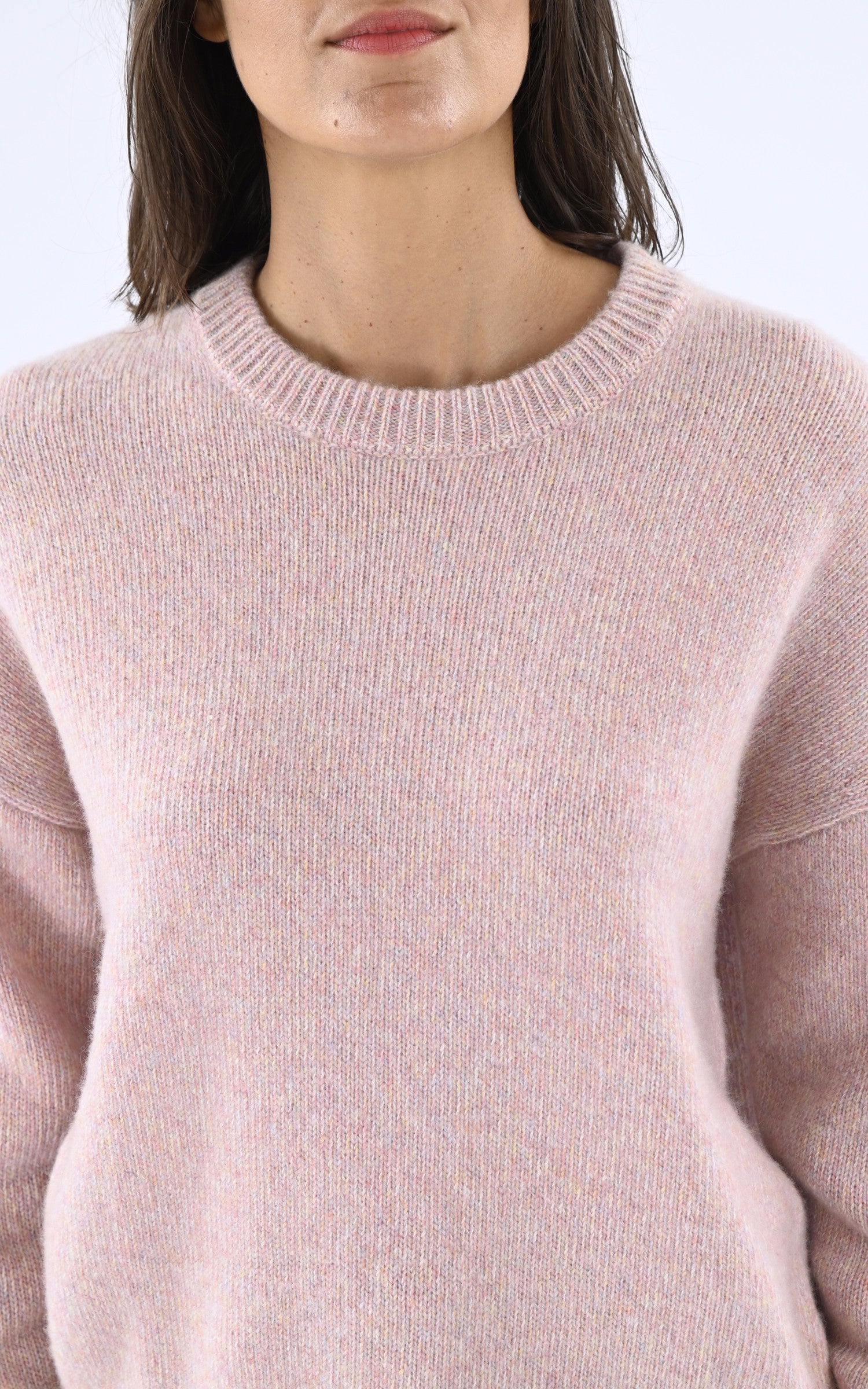 A &quot;MARCELLO&quot; Rose Les Tricots de Léa Pull Femme details photo